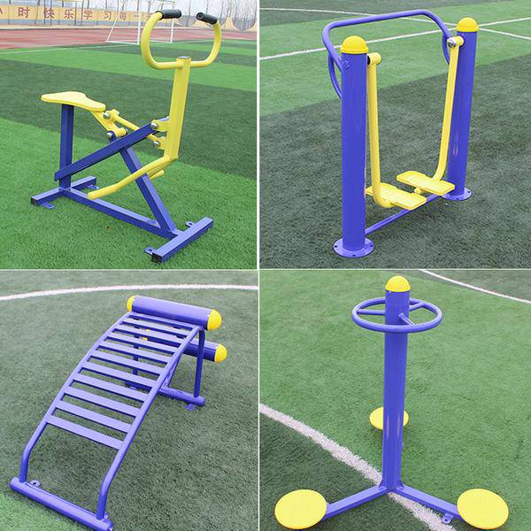 供应跃羚公共健身器材 加工广场双人漫步机 塑木健身路径(图11)